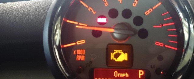 BMW Engine Warning Light Half Yellow