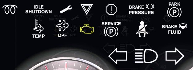 Hino 268 Warning Light Symbols