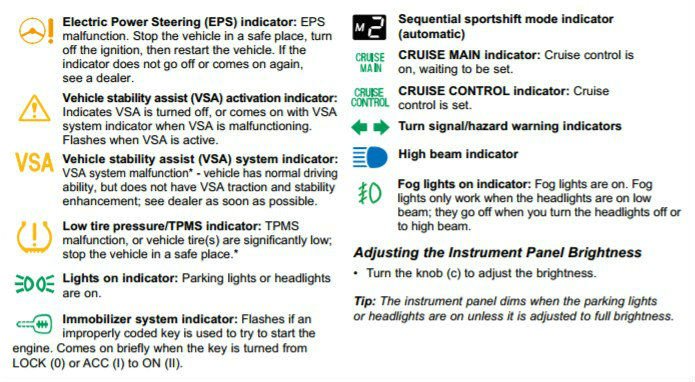 How to Reset the Acura MDX Warning Lights