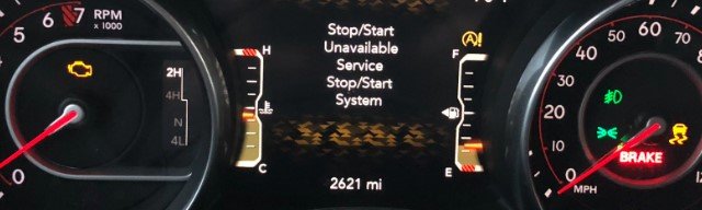 Jeep Start Stop System Warning Light