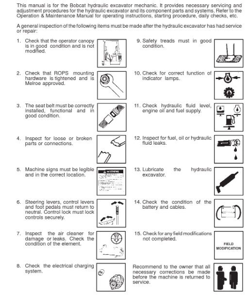 What Do The Different Symbols on The Bobcat Warning Light Mean