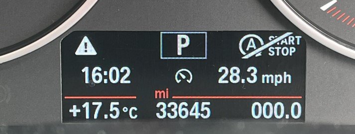 BMW Limit Warning Light