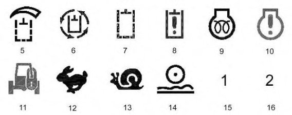 Heavy Equipment Caterpillar Warning Symbols