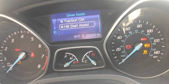 Hill Start Assist Warning Light